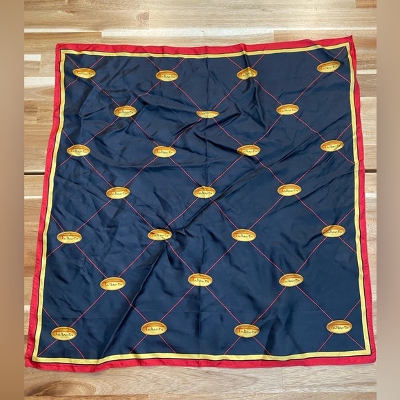Talbots - Talbots Branded Navy Neck Scarf - Picture 1 of 4